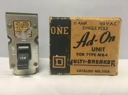 115autSD 1P 15A 120V MO1 "AD-ON"USED/TESTED W/1 YR WARRANTY