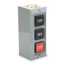 9001bg302PB STATION FOR/REV/STOP N1 ENCPAINTED SHEET STEEL ENCLOSURE