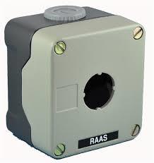 rc1mbENCL PB 1POS 22MM METALUSE RB2B/RP2B PUSH BUTTONSAND RB2BE101/102BM BACK MOUNTCONTACT BLOCK & ADAPTM20 FTG