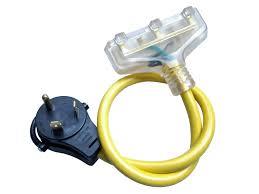 tt30p315CORD TT30P PLUG TO (3) 15A RECPLUGS INTO TT30 RECEPTACLEPROVIDES 3 - 5-15R ILLUMINATEDSTRT BLADE PLUG-INS-2FT CORD