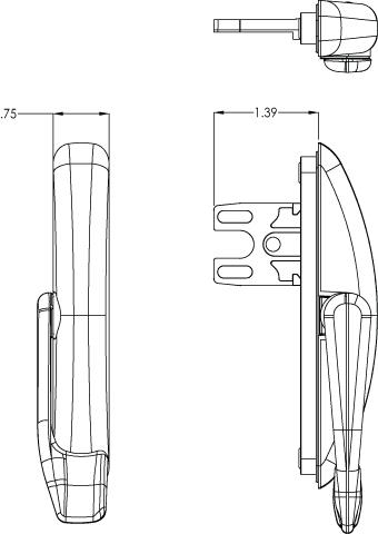 Savagrow Casement Window Locking Handles (2 Pack) - Aluminum Alloy, Black, 140x40x42mm, Left & Right Hand - View #10