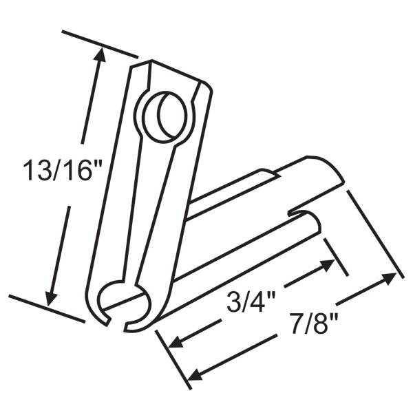 Window Channel Balance Threaded 60P 1/2in Tilt Balance Access.