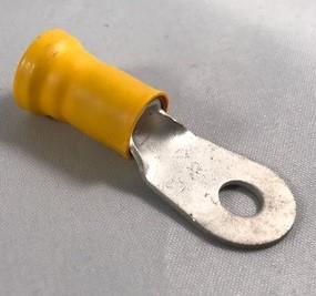 321671TE Conn 321671Yellow Insulated Ring Terminal1/4" Stud 4AWG